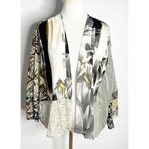 Chico's Travelers Collection Open Front Elegant Cardigan Top Size 2 Large